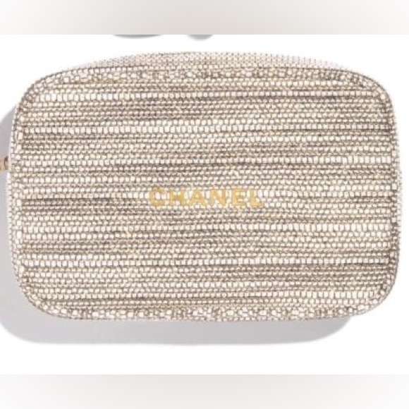 Chanel Tweed Cosmetic Pouch - Picture 2 of 6